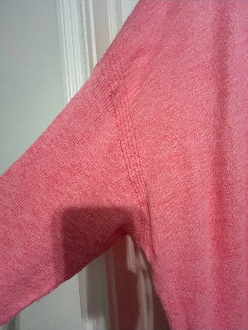 Talbots Pink Cotton V-Neck Sweater